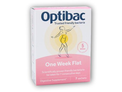 Optibac One Week Flat (Probiotika při nadýmání a PMS) 7 x 1,5g sáček