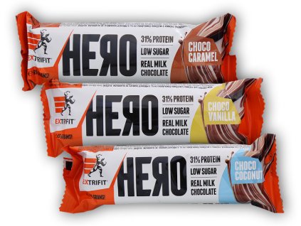 Extrifit Hero Protein Bar 31% 65g (Varianta chocolate coconut)