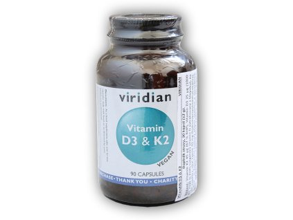 Viridian Vitamin D3 & K2 90 kapslí