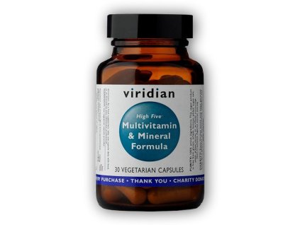 Viridian High Five Multivitamin & Mineral Formula 30 kapslí