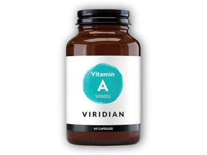 Viridian Vitamin A 5000IU 60 kapslí