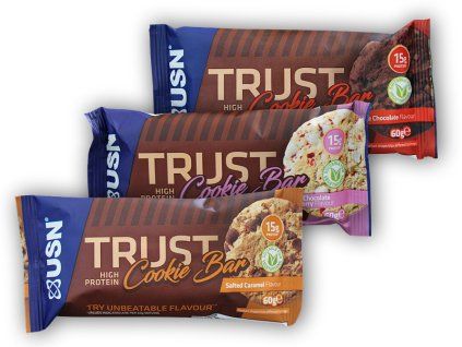 USN Trust high protein cookie bar 60g (Varianta double chocolate)