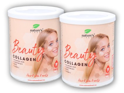 Nature´s Finest 2x Beauty Collagen with hyaluron Q10 biotin and vitamin C 150g