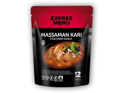 Expres Menu Massaman kari - Thajské kari s kachním masem 600g