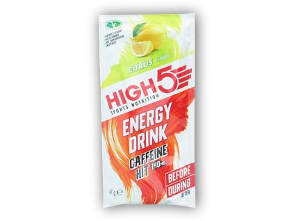 High5 Energy Drink Caffeine Hit 47g (Varianta citrus)