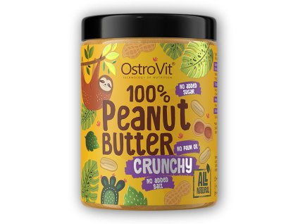 Ostrovit Peanut butter crunchy 1000g arašídové máslo křupavé