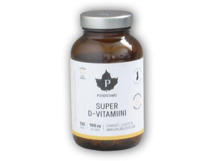 Puhdistamo Super Vitamin D 4000IU 120 kapslí