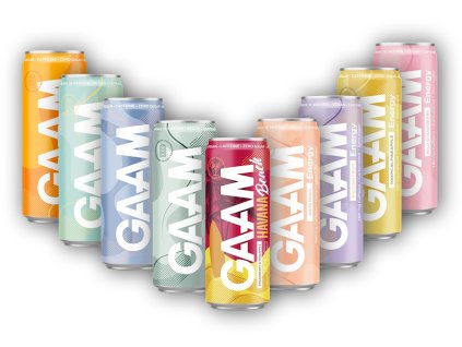 GAAM Energetický Nápoj GAAM 330ml náhrada za Celsius (Varianta lemonade)