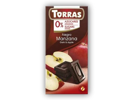 Torras Hořká čokoláda s jablkem 75g