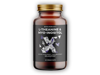 BrainMax L-Theanine & Myo-Inositol 60 rostlinných kapslí