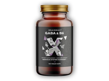 BrainMax GABA & B6 700mg 100 rostlinných kapslí