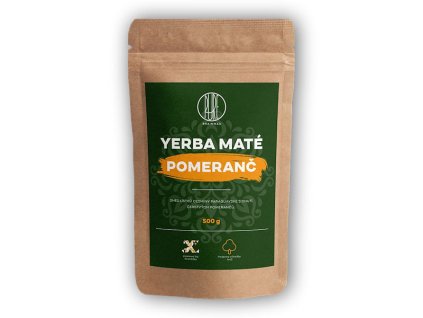 BrainMax Pure Yerba Maté Pomeranč 500g