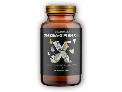 BrainMax Omega-3 Fish Oil 60 softgel kapslí