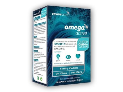 Reviveactive Omega 3 Active 60 kapslí (756mg EPA & 504mg DHA)