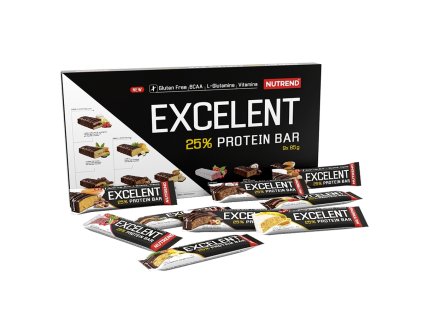 Nutrend Excelent 25% Protein Bar 85g gluten free (Varianta arašídové máslo)