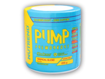 Nutrend Pump Preworkout 225g (Varianta tropické ovoce)