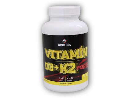 Carne Labs Vitamín D3 + K2 forte 120 kapslí