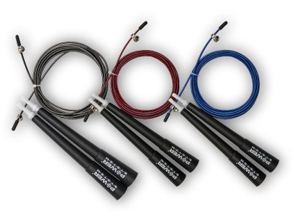 Power System PowerSystem švihadlo CROSSFIT JUMP ROPE (Varianta black)