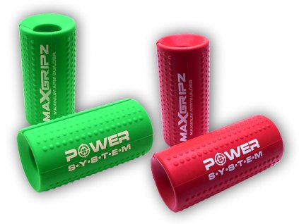 Power System Gripy na posilovací tyč MAX GRIPZ MEDIUM 4056 (Varianta red M)