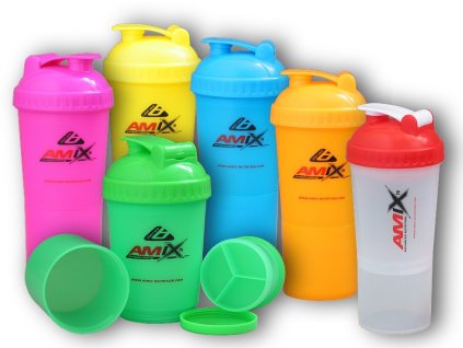 Amix Shaker Monster Bottle Amix 600ml (Varianta žlutý)
