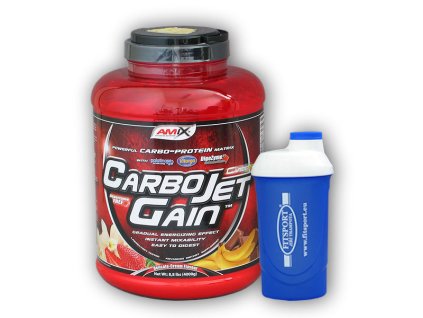 Fitsport CarboJet Gain 4000g + šejkr (Varianta banana)