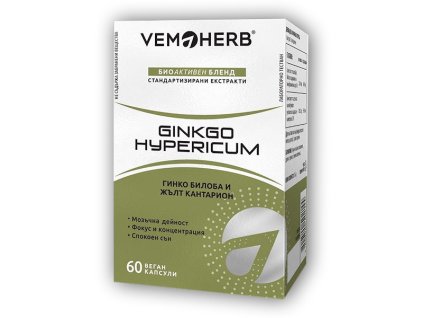 VemoHerb VemoHerb Ginkgo Hypericum 60 kapslí