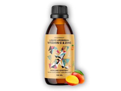 BrainMax KIDS Liquid Liposomal Vitamin C & Zinc 150ml (Varianta mango)