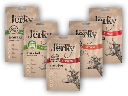 Jihočeské Jerky Jihočeské jerky hovězí 20g (Varianta s bylinkami)