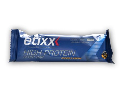 Etixx High protein sport bar 55g proteinová tyčinka (Varianta cookies cream)