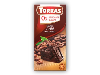 Torras Hořká čokoláda s kávou 75g