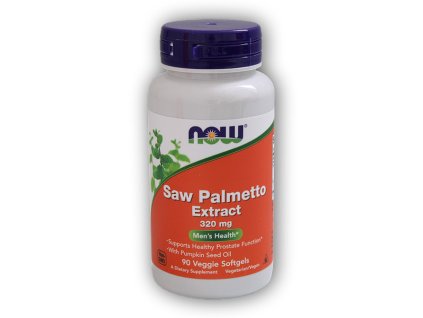NOW Foods Saw Palmetto (Serenoa plazivá) extrakt 320mg 90 rostlinných softgel kapslí