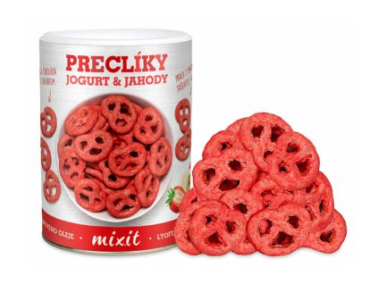 Mixit Mixit preclíky - Jogurtová čokoláda s jahodami 250g