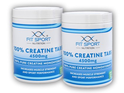FitSport Nutrition 2x 100% Creatine Tabs 4500mg 240 vege tablet