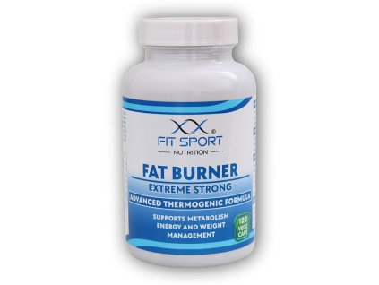 FitSport Nutrition Fat Burner Extreme Strong 120 vege caps - Spalovač tuků