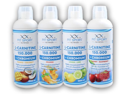 FitSport Nutrition L-Carnitine 150000 + Chromium 1000ml (Varianta mango coconut)