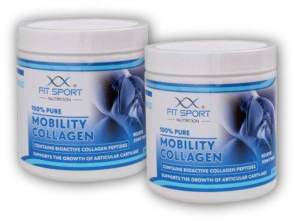 FitSport Nutrition 2x 100% Pure Mobility Collagen 300g Bioaktivní kolagenní peptidy SOLUGEL