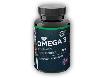 GF nutrition Omega 3 - Cod Liver oil 180 kapslí