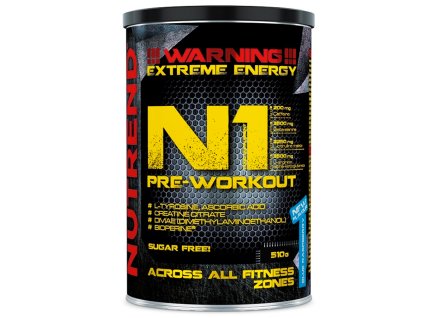 Nutrend N1 Pre-Workout 510g (Varianta černý rybíz)