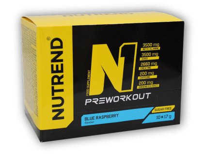 Nutrend N1 Pre-Workout 10x17g (Varianta červený pomeranč)