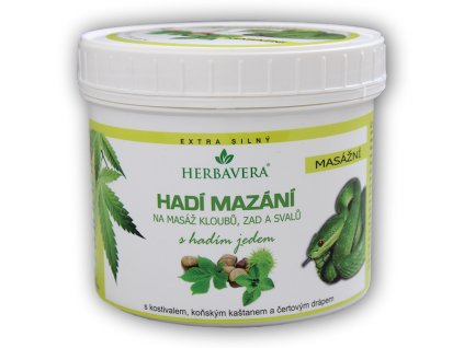 Herbavera Hadí Mazání s hadím jedem 500ml