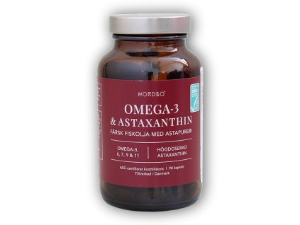 Nordbo Omega 3 & Astaxanthin 90 kapslí