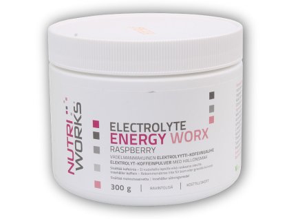 Nutri Works Electrolyte energy Worx 300g (Varianta malina)