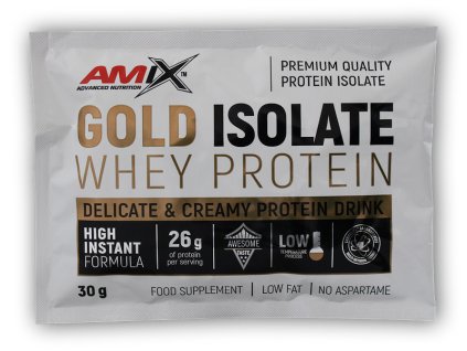 Amix Gold Whey Protein Isolate akce 30g (Varianta natural vanilla)