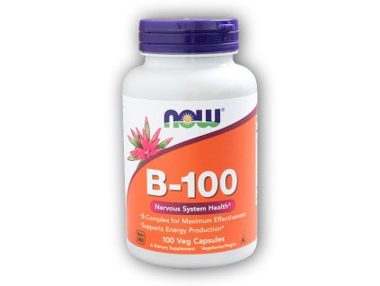 NOW Foods Vitamin B-100 Complex 100 rostlinných kapslí