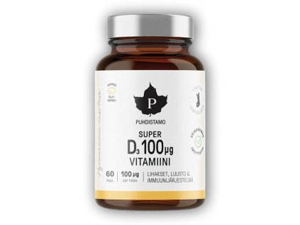 Puhdistamo Super Vitamin D 4000IU 60 kapslí