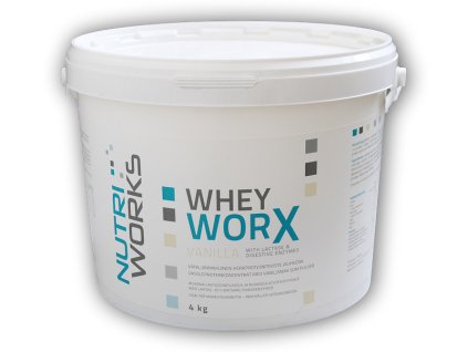 Nutri Works Whey Worx 4000g (Varianta vanilka)