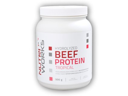 Nutri Works Hydrolyzed Beef Protein 500g (Varianta tropical)