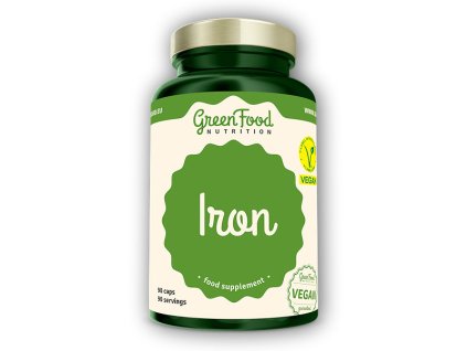 GreenFood Nutrition Železo - Iron 90 kapslí