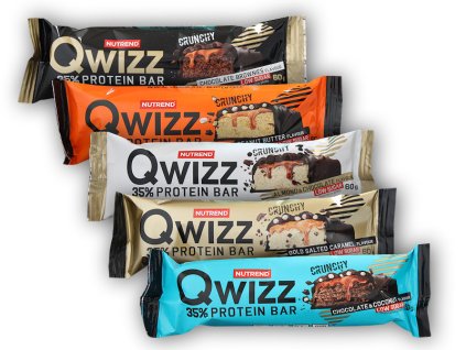 Nutrend Qwizz 35% Protein Bar 60g (Varianta čokoláda mandle)