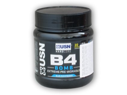 USN B4 bomb extreme pre workout 300g (Varianta modrá malina)